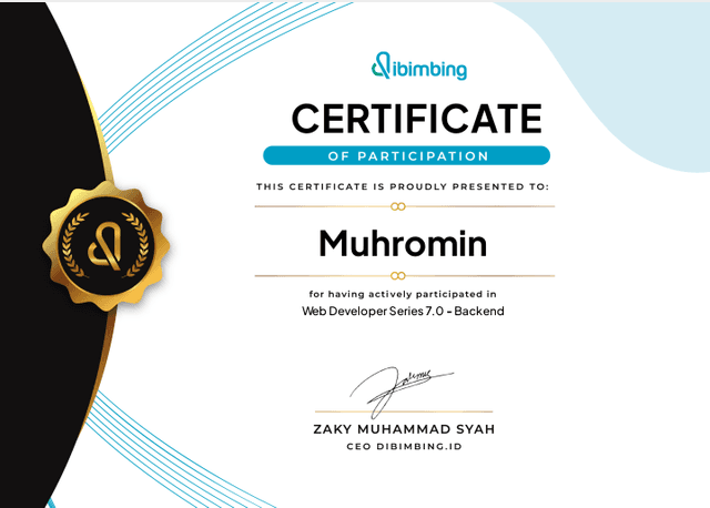 Web Developer Series 7.0-Backend