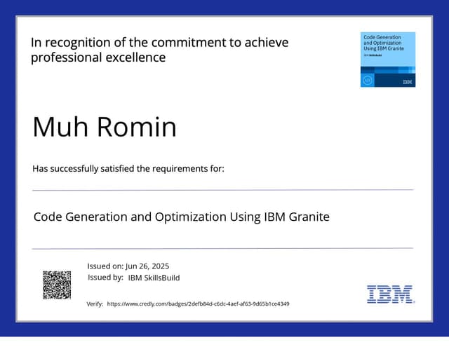 Code Generation and Optimization Using IBM Granite